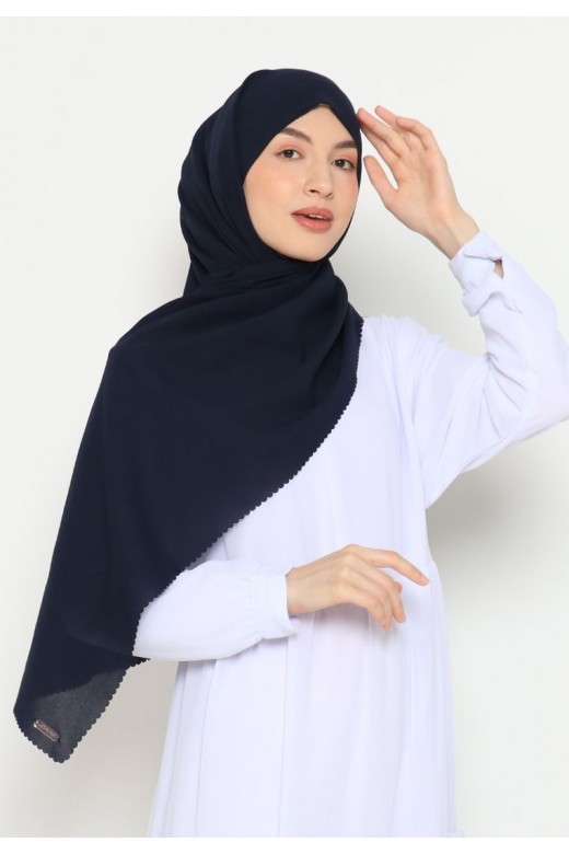 Pasmina Instan Lasercut Navy